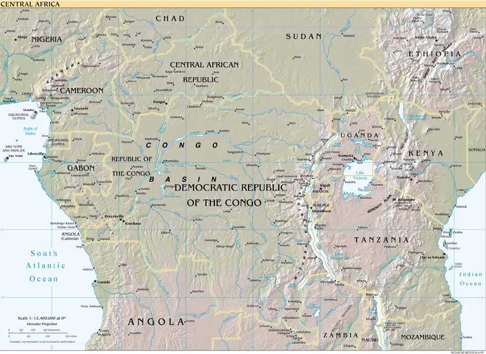 centrální část Afriky
