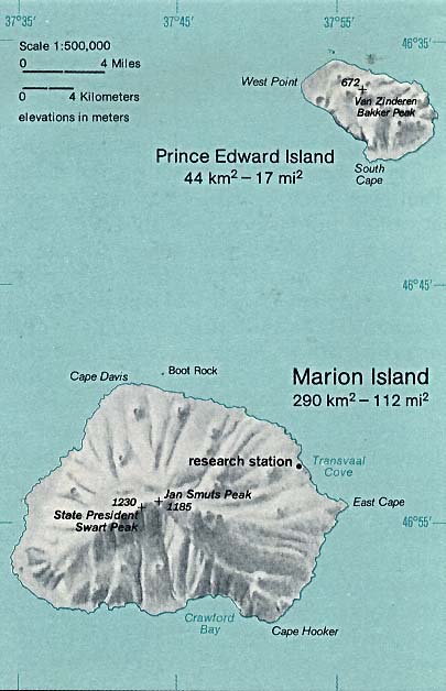 reliéfní mapa Ostrova prince Edwarda