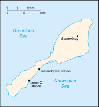malá mapa Jan Mayen