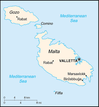 malá mapa Malty