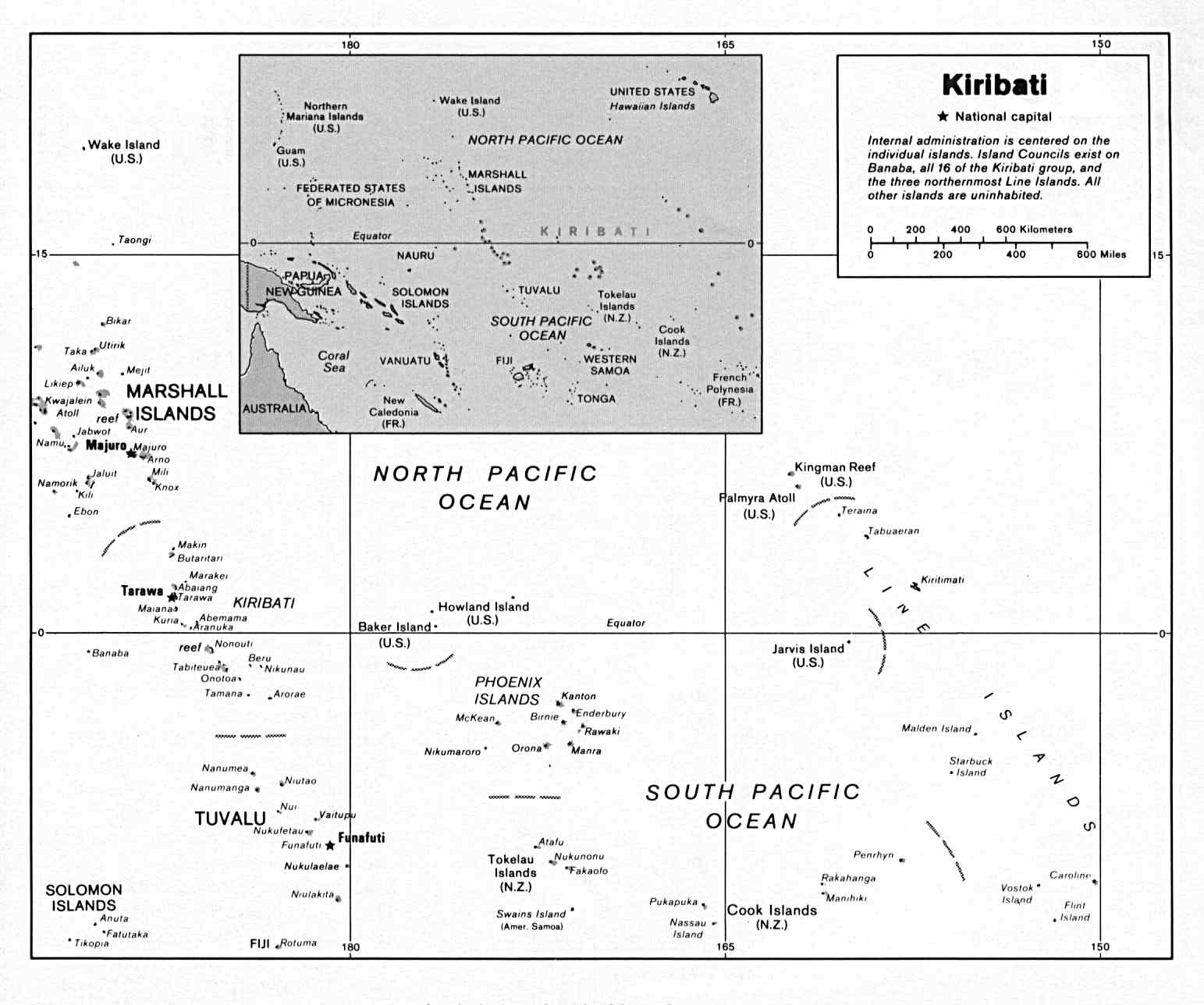 mapa Kiribati