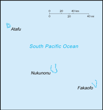 malá mapa Tokelau