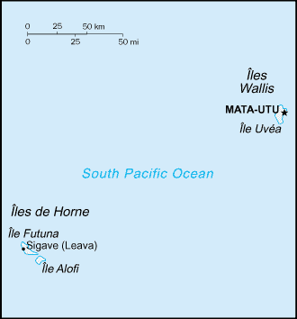 malá mapa Wallis a Futuna