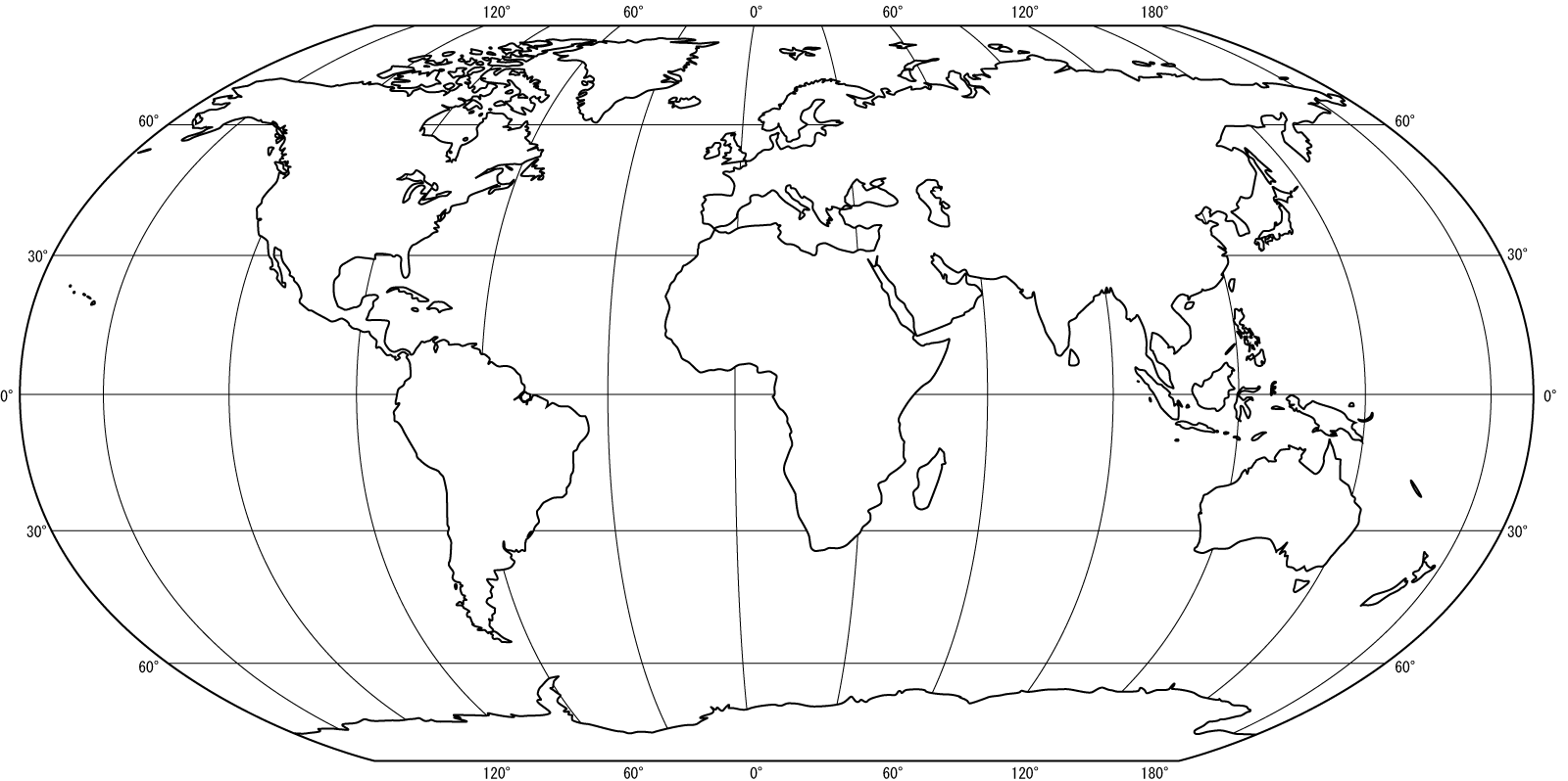slepá mapa světa
